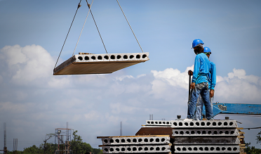 Construcción con placas de concreto